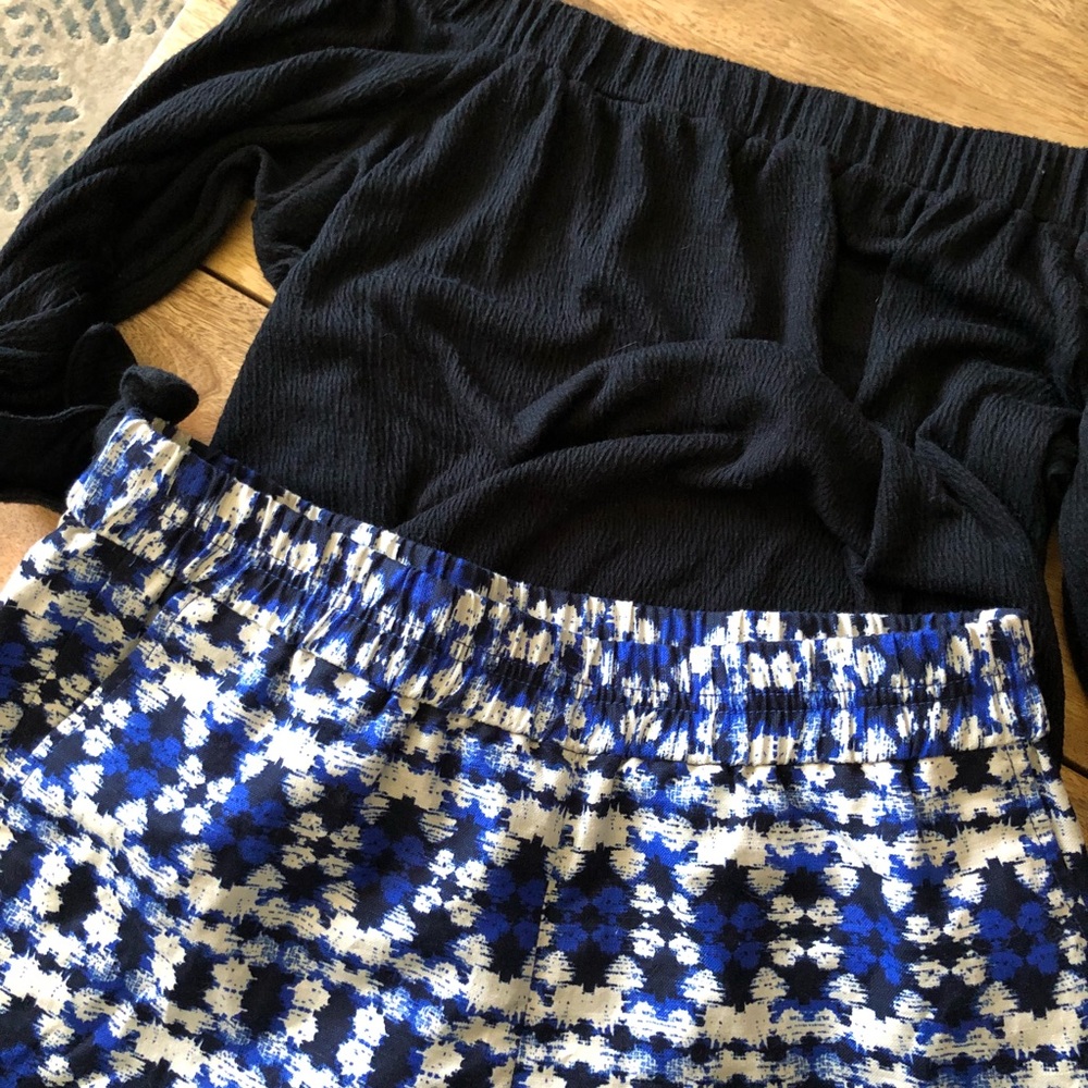 Jcrew patterned stretchy shorts